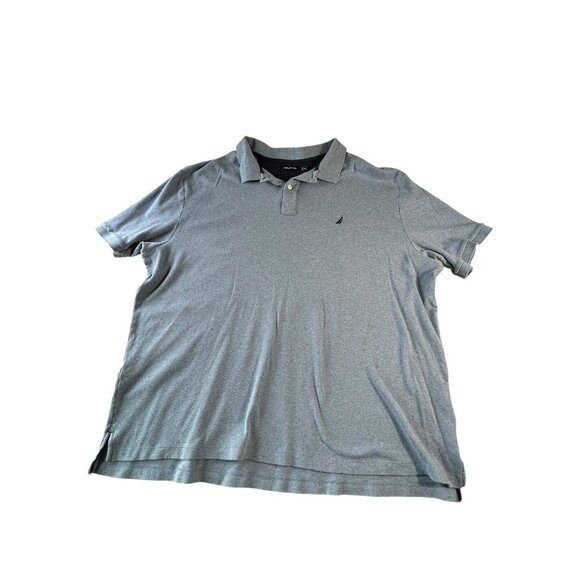 Nautica Polo Shirt Light Blue Pullover Collared Mens 4XLT Short Sleeve - Picture 1 of 10